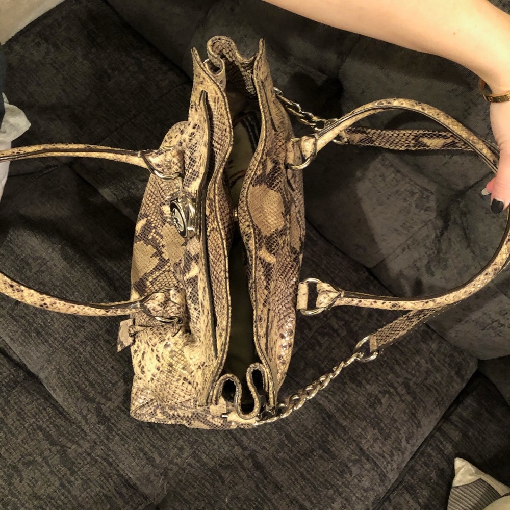 Michael Kors Large Python Handbag - Picture 4 of 5